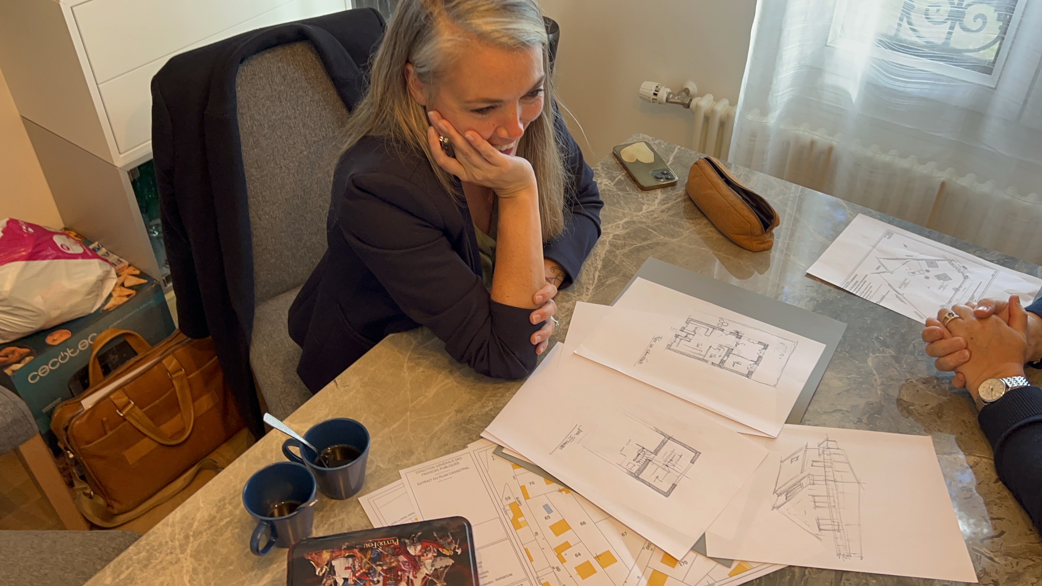 Sophie Fechner en rendez-vous avec un client